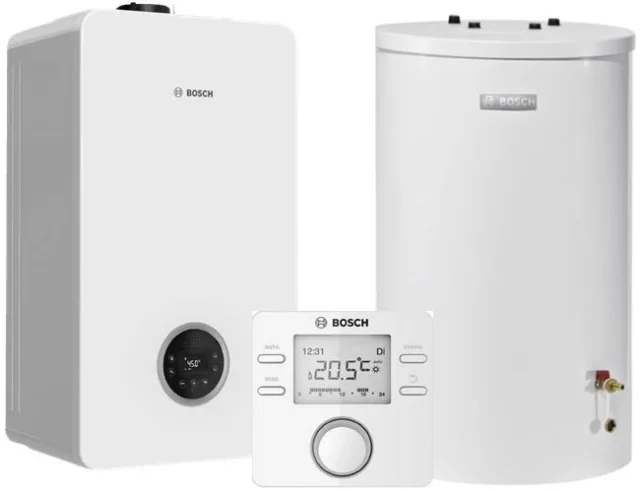 Bosch CONDENS GC2300iW 15 P 23 + WST 120-5 O + CW 100 + lievik (BASIC 15 2300 WST 120)