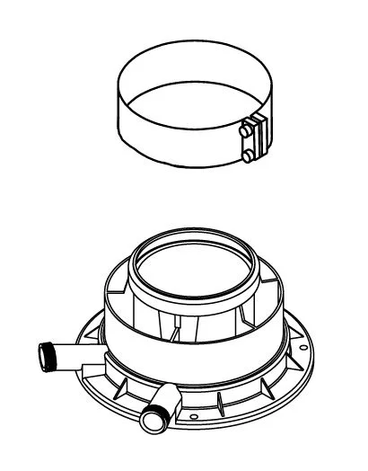 Protherm A25KP adaptér na dymovody 80/125 mm