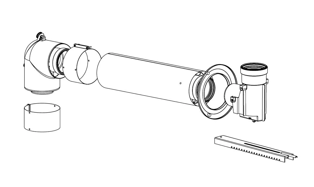 Protherm S25K zostava pripojenia do komínovej šachty 80/125 mm