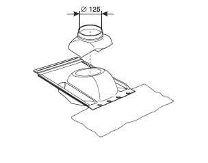 Protherm PS3 priechodka strechou šikmá 25° – 45° 80/125 mm