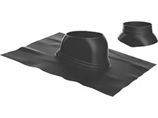 Bosch strešná príruba pre šikmú strechu 5-25° a 60/100 - 80/125 mm čierna